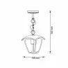 IGMA 311887 E27 black garden pendant lamp