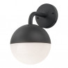 ULSA garden wall lamp down black IP44 E27 Polux