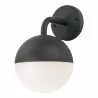 Lampa kinkiet ogrodowy ULSA dół czarna IP44 E27 Polux