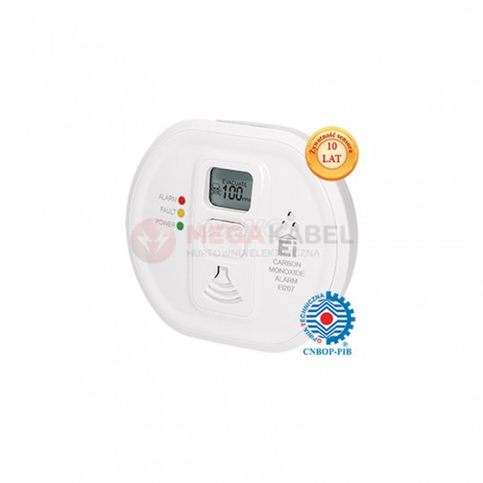 Carbon Monoxide (Chad) Detector 2xAAA battery operated EI207D Home ORNO