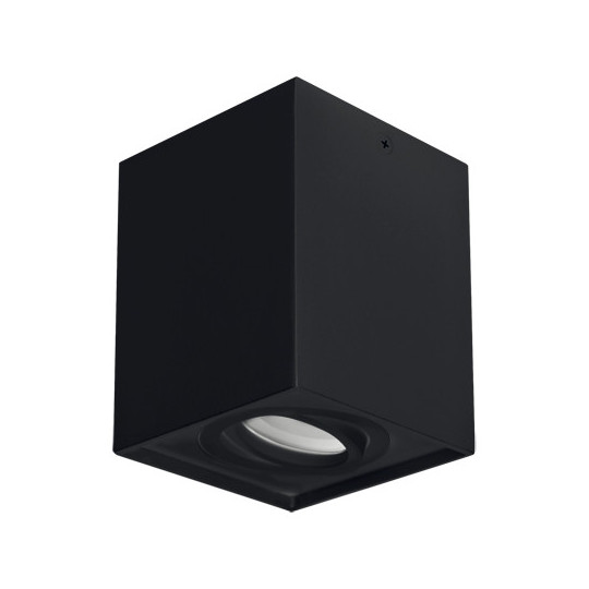 Lampa sufitowa plafon natynkowy nowoczesny HARY D czarna 03716 GU10 STRUHM