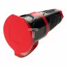Gniazdo przenośne gumowe z zatyczką z/u IP54 TAURUS2 2411-SRW PCE