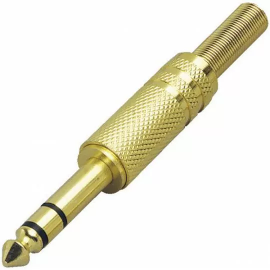 Wtyk Jack 3,5mm metal złoty stereo CA006 049426 C.E.