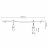 PARTY F 6.1m 36V 10xE27 6W WW garden garlands