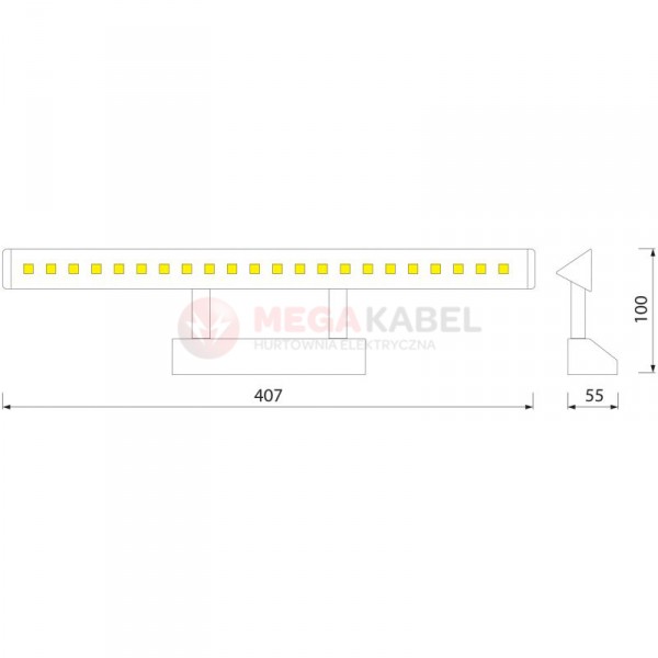 Kinkiet dekoracyjny HL6651L 4W Chrome Horoz