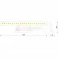 LED bathroom wall lamp ALBATROS-4 HL6651L 4W chrome