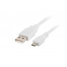 Kabel USB/micro USB 2.0 HS 1,8m CA-USBM-10CC-0018W LANBERG