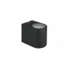 TORRE I black GU10 IP54 garden wall lamp SPECTRUM