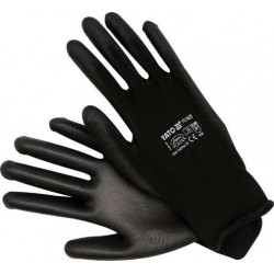 Black nylon work gloves...