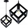 Lampa wisząca KOSTKA-0100 czarna E27 Lumiled