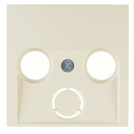 Square antenna outlet element 2,3 cream 5312038982 BERKER