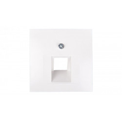 Square Element for RJ45 socket white 5314078989 BERKER