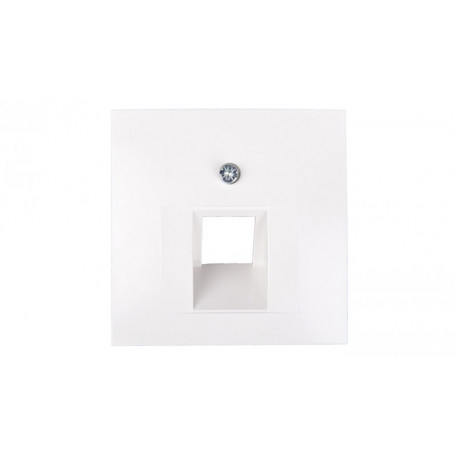 Square Element for RJ45 socket white 5314078989 BERKER