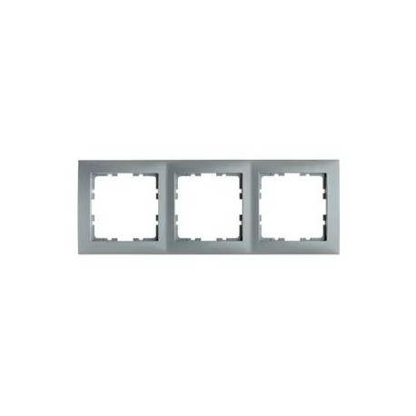 Berker Kwadrat 3-frame silver 5310138994 BERKER