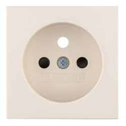 Square Face plate for grounded socket cream 3965768992 BERKER