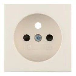 Square Face plate for grounded socket cream 3965768992 BERKER