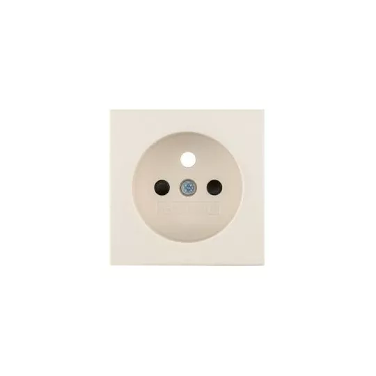 Square Face plate for grounded socket cream 3965768992 BERKER