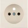 Square Face plate for grounded socket cream 3965768992 BERKER