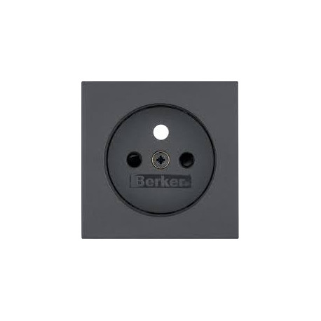 One Platform Płytka czołowa do gniazda z uziemieniem antracyt 3965768996 BERKER