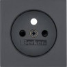 One Platform faceplate for grounded socket anthracite 3965768996 BERKER