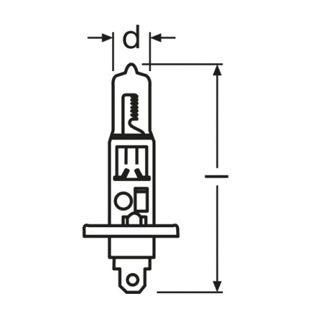 H1 12V 55W Ultra Life OSRAM bulb 1pc.