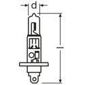 H1 12V 55W Ultra Life OSRAM bulb 1pc.