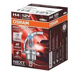 H4 12V 55W Night Breaker Laser OSRAM bulb.