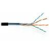 Category 5e shielded black DIPOL external FTP network cable