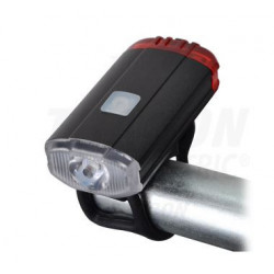 TRACON 3.7V front-to-rear LED bicycle flashlight