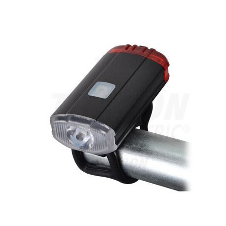 TRACON 3.7V front-to-rear LED bicycle flashlight