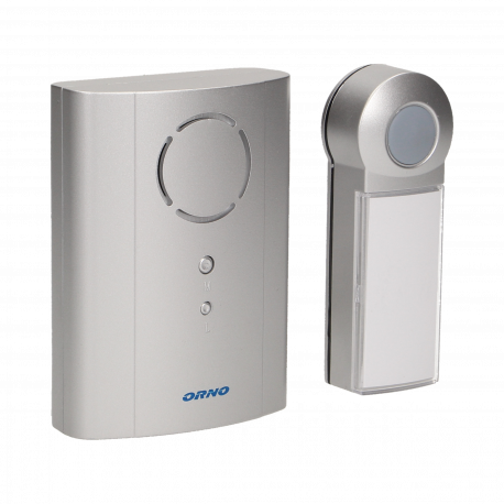 Wireless battery-operated doorbell OR-DB-KH-120/G silver Orno