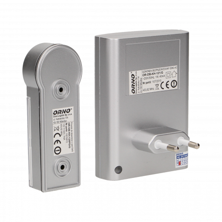 Wireless battery-operated doorbell OR-DB-KH-120/G silver Orno