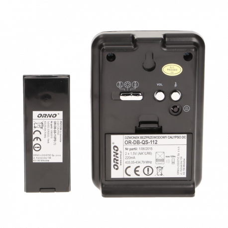 Dzwonek bezprzewodowy bateryjny learning system OR-DB-QS-112 Orno