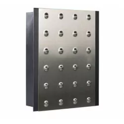 Dzwonek Gong TYP-411VDE 230V inox/black Zamel