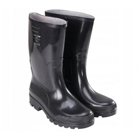 L3070144 men's black PVC wellingtons size 44 LAHTI