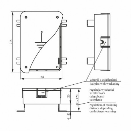 Puszka do złącza odgromowego R.8145 Pawbol