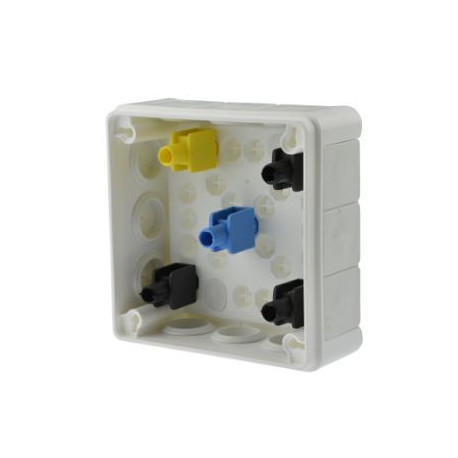 Puszka biała n/t 98x98x42 z gum. z zacisk. 041-51