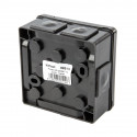 Black n/flush mount box 86x86x40 IP55 rubber 002-05 ViPlast