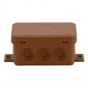 Brown flush box 80x45x41 IP54 038-02 ViPlast