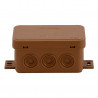 Brown flush box 80x45x41 IP54 038-02 ViPlast