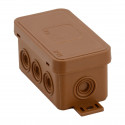 Brown flush box 80x45x41 IP54 038-02 ViPlast