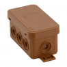 Brown flush box 80x45x41 IP54 038-02 ViPlast