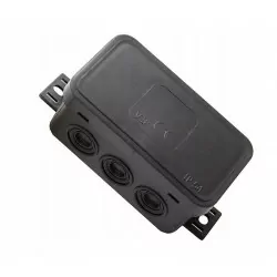 Puszka czarna n/t 80x45x41 IP54 038-05 ViPlast