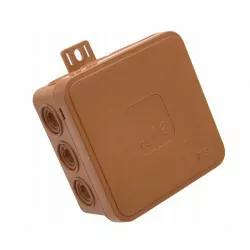 Puszka brązowa nadtynkowa75x75x41 IP54 035-02 ViPlast