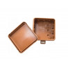 Brown over-plaster box75x75x41 IP54 035-02 ViPlast