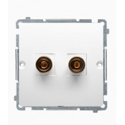 Basic single speaker socket BMGL2.02/11 white SIMON