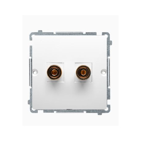 Basic single speaker socket BMGL2.02/11 white SIMON