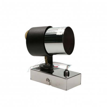 VERDI-1 black chrome yellow GU10 wall lamp Vitalux