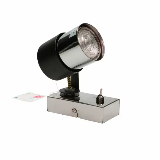 Lampa kinkiet VERDI-1 czarny chrom żółty GU10 Vitalux