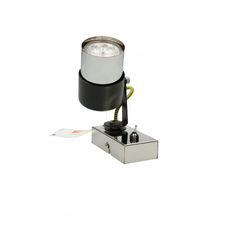 VERDI-1 black chrome yellow GU10 wall lamp Vitalux